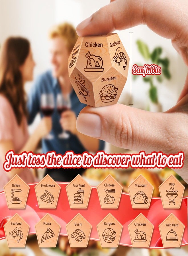 Winzwon Valentines Day Gifts for Him Her, Winzwon Date Night Food Decision Dice, Anniversary Birthday Wedding Couples Gifts for Men Women Boyfriend Girlfriend, Fathers Day Christmas Stocking Stuffers - Image 4